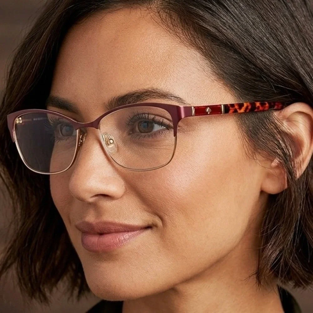 Kate Spade New York Laurianne AJH Burgundy Gold Tortoise Eyeglasses 52-16-140